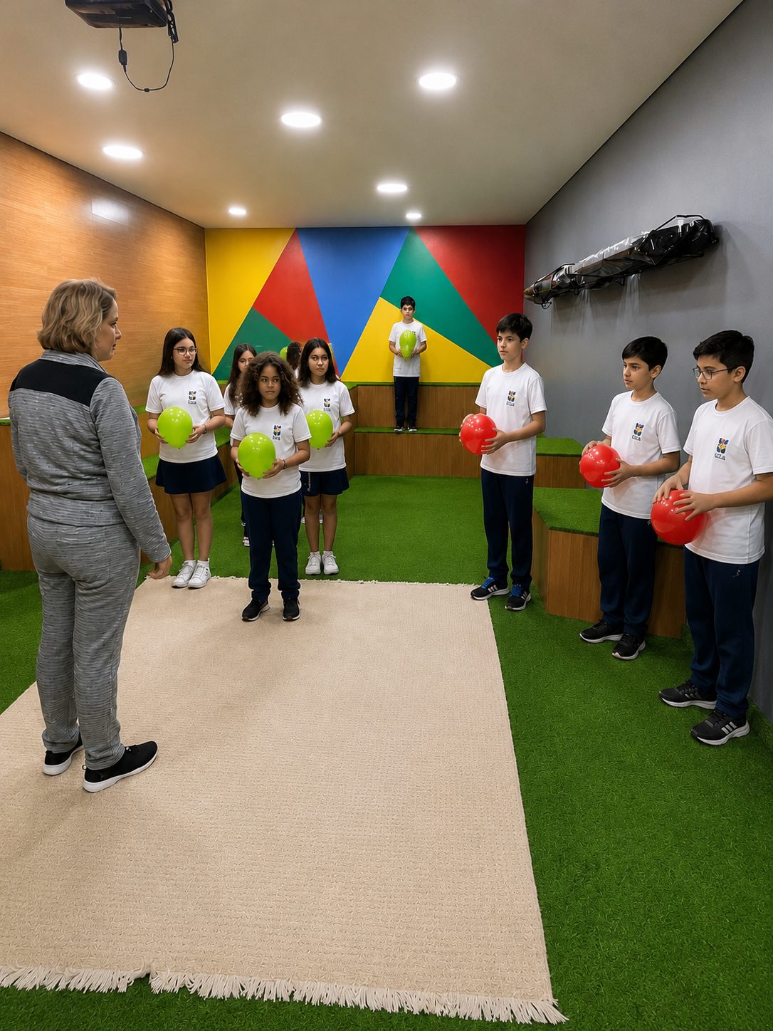 Anos Iniciais · atividade com balões na Sala Google